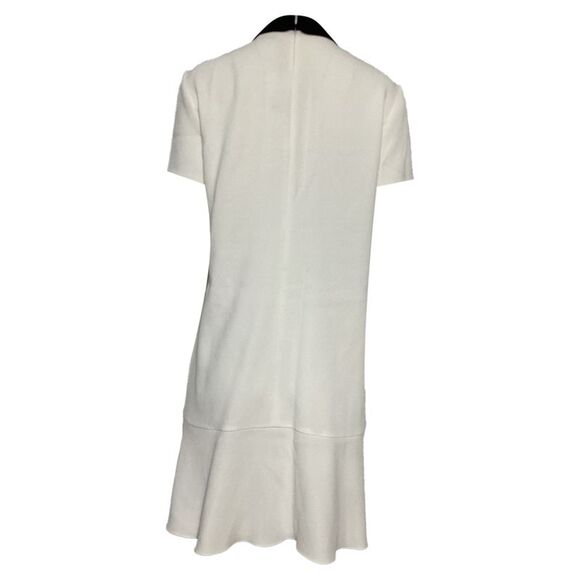 Pre Loved Red Valentino Vintage ALine Dress with Peter Pan Collar Women white